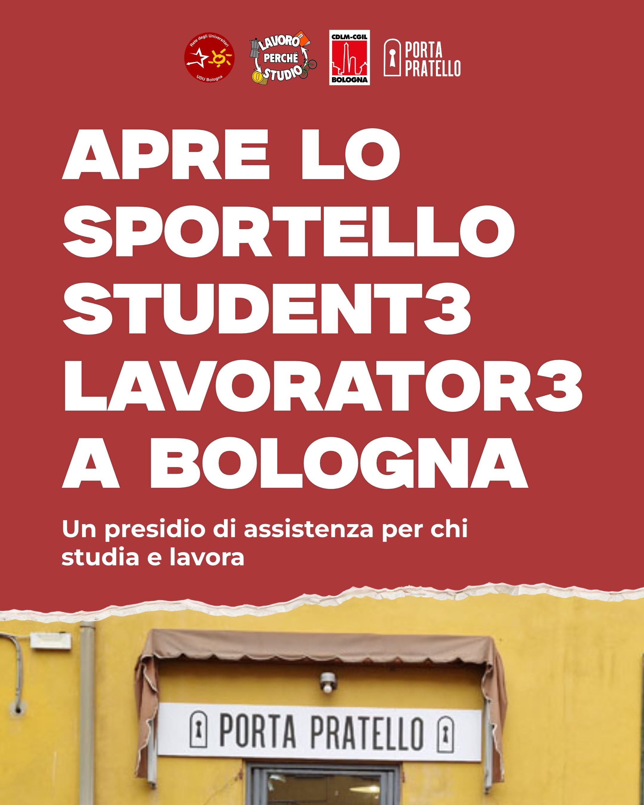 Apre lo sportello per studenti lavoratori a Porta Pratello 
