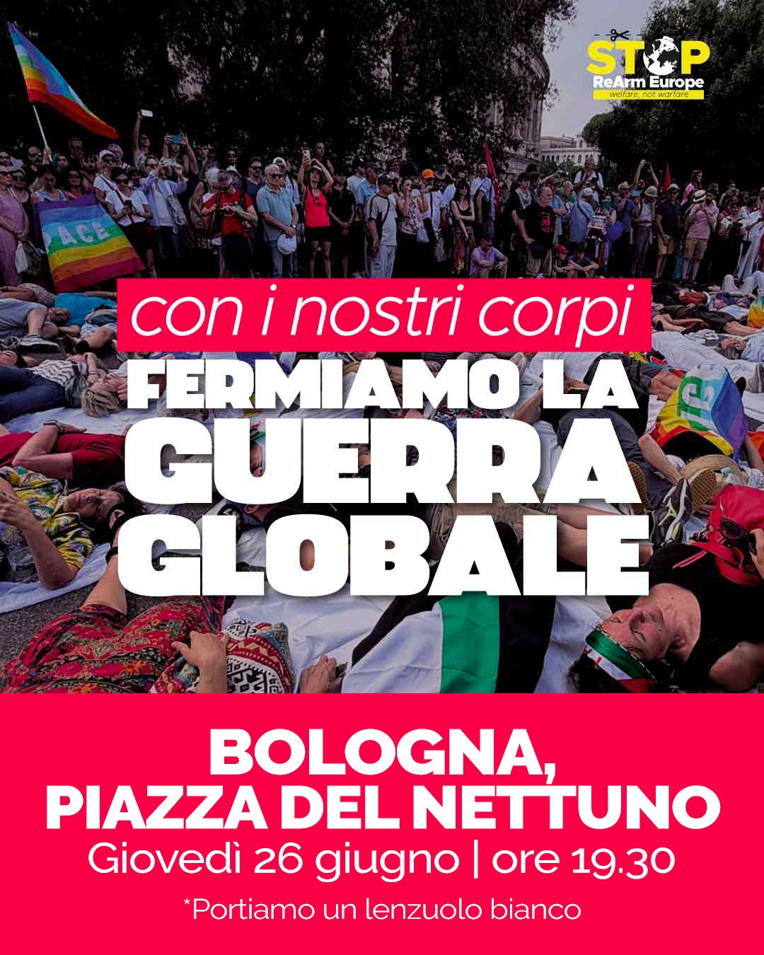 No alla guerra! Presidio gioved&igrave; a Bologna 