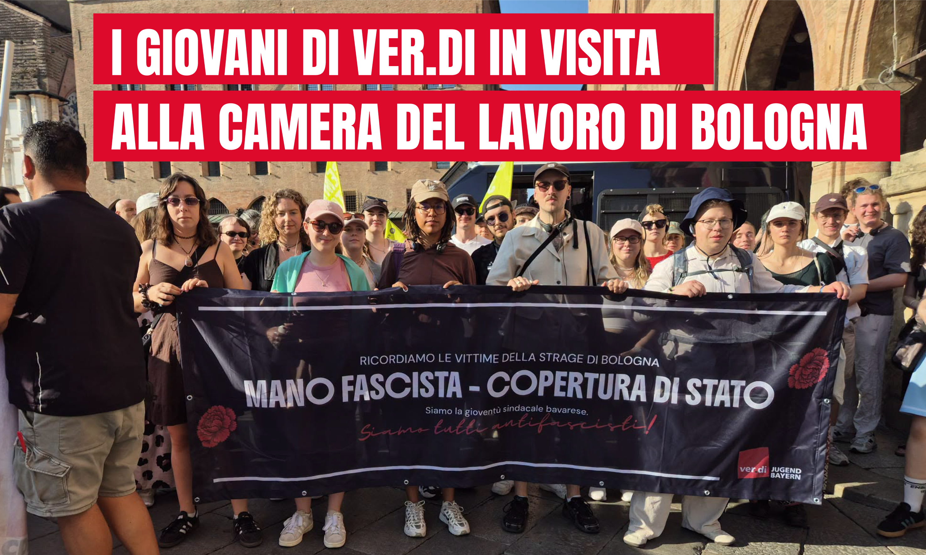 Memoria, antifascismo e solidariet&agrave; internazionale: i giovani di Ver.Di in visita alla Camera del Lavoro di Bologna