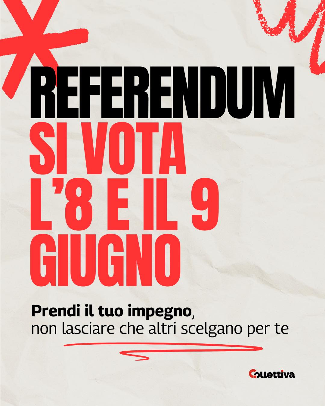 Referendum, si vota l&rsquo;8 e 9 giugno